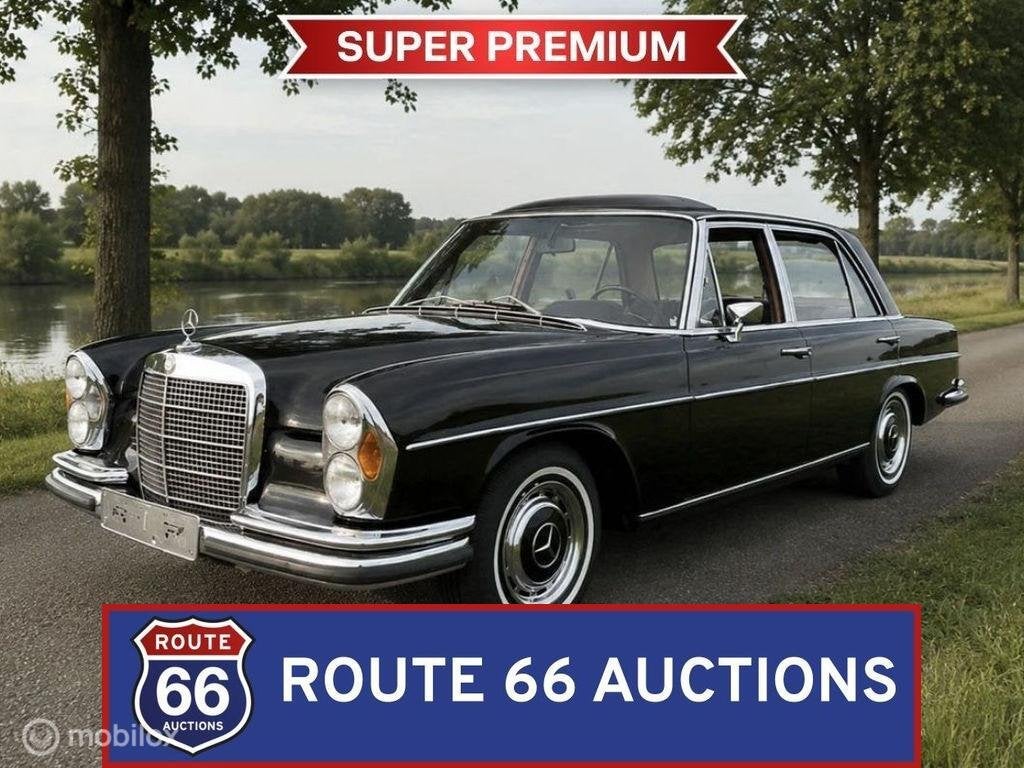 Mercedes-Benz 300 SEL | 1970 | Route 66 Auctions, Overige carrosserieën, Zwart, Mercedes-Benz, Bedrijf