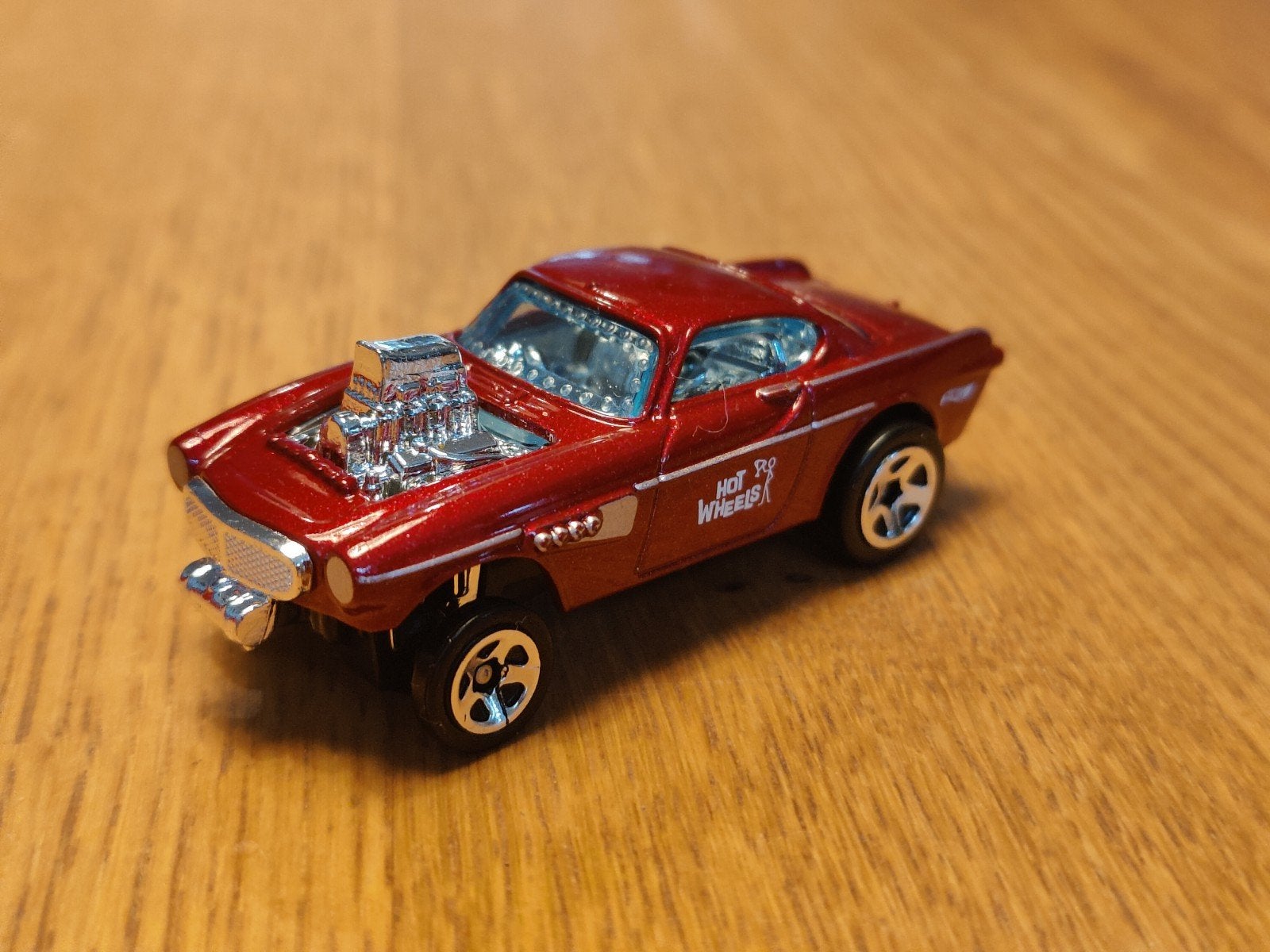 Hot Wheels Volvo P1800 Gasser ROOD, Ophalen of Verzenden, Zo goed als nieuw, Auto