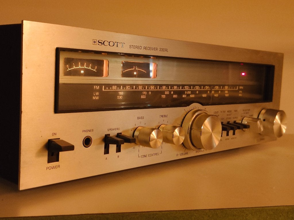 vintage radio / versterker Scott 330rl, Ophalen of Verzenden, Gebruikt, Minder dan 60 watt, Overige merken