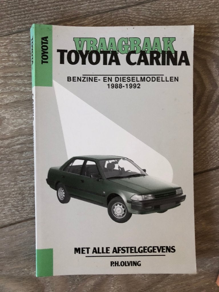 Vraagbaak Toyota Carina Benzine- en Dieselmodellen 1988-1992, Ophalen of Verzenden
