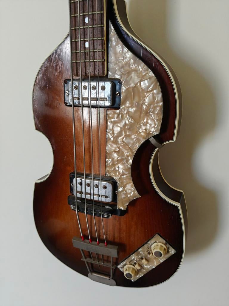 Höfner 500/1 Vioolbas uit 1966 - Origineel & Speelklaar, Ophalen, Gebruikt, Elektrisch