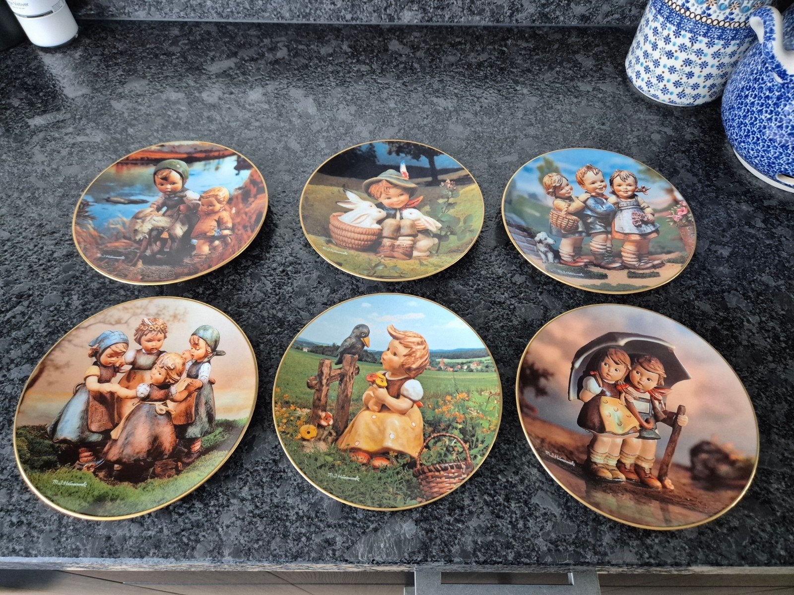 M.J. Hummel bordjes 5 stuks, Verzenden
