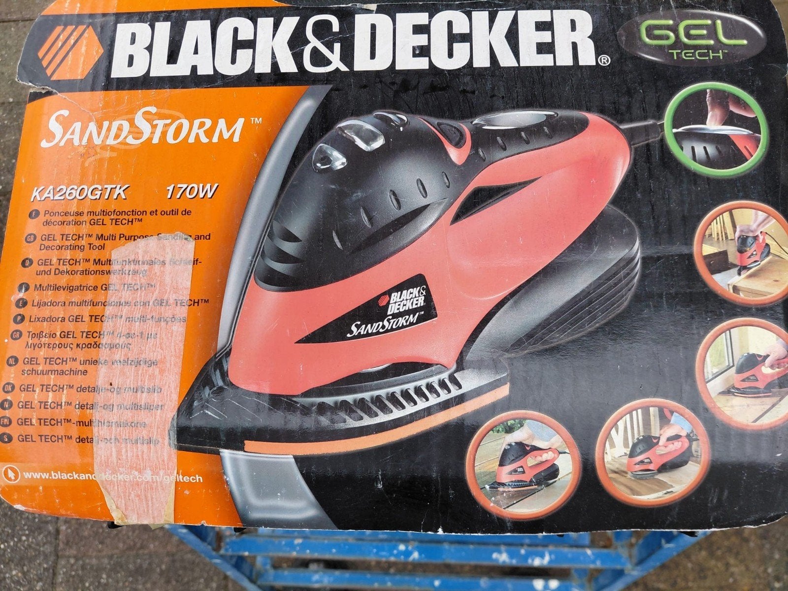 Black & Decker Sandstorm, Ophalen of Verzenden, Gebruikt, Minder dan 600 watt, Vlakschuurmachine