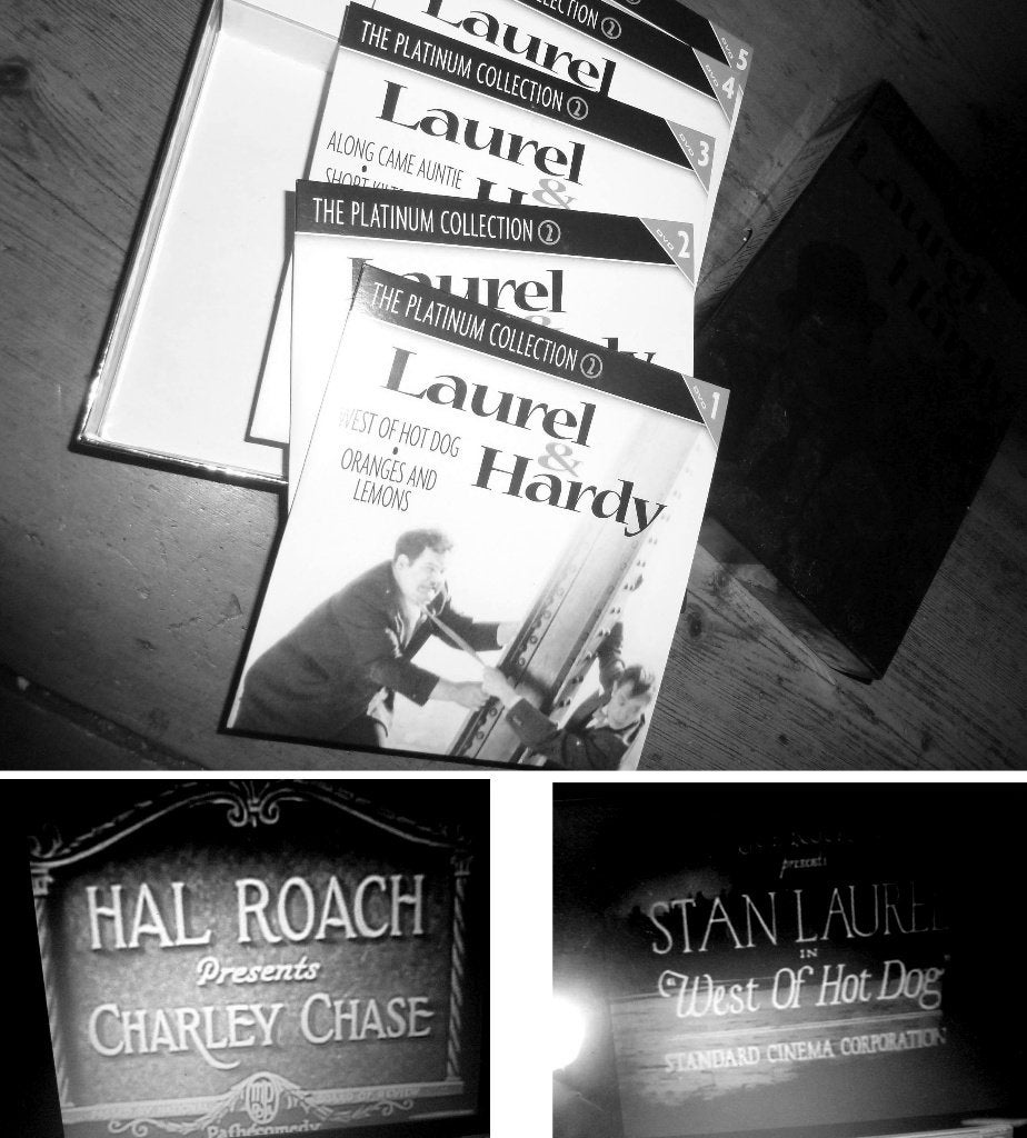 film Laurel & Hardy - solo - een paar apart op 5x DVD -, Ophalen of Verzenden, Zo goed als nieuw