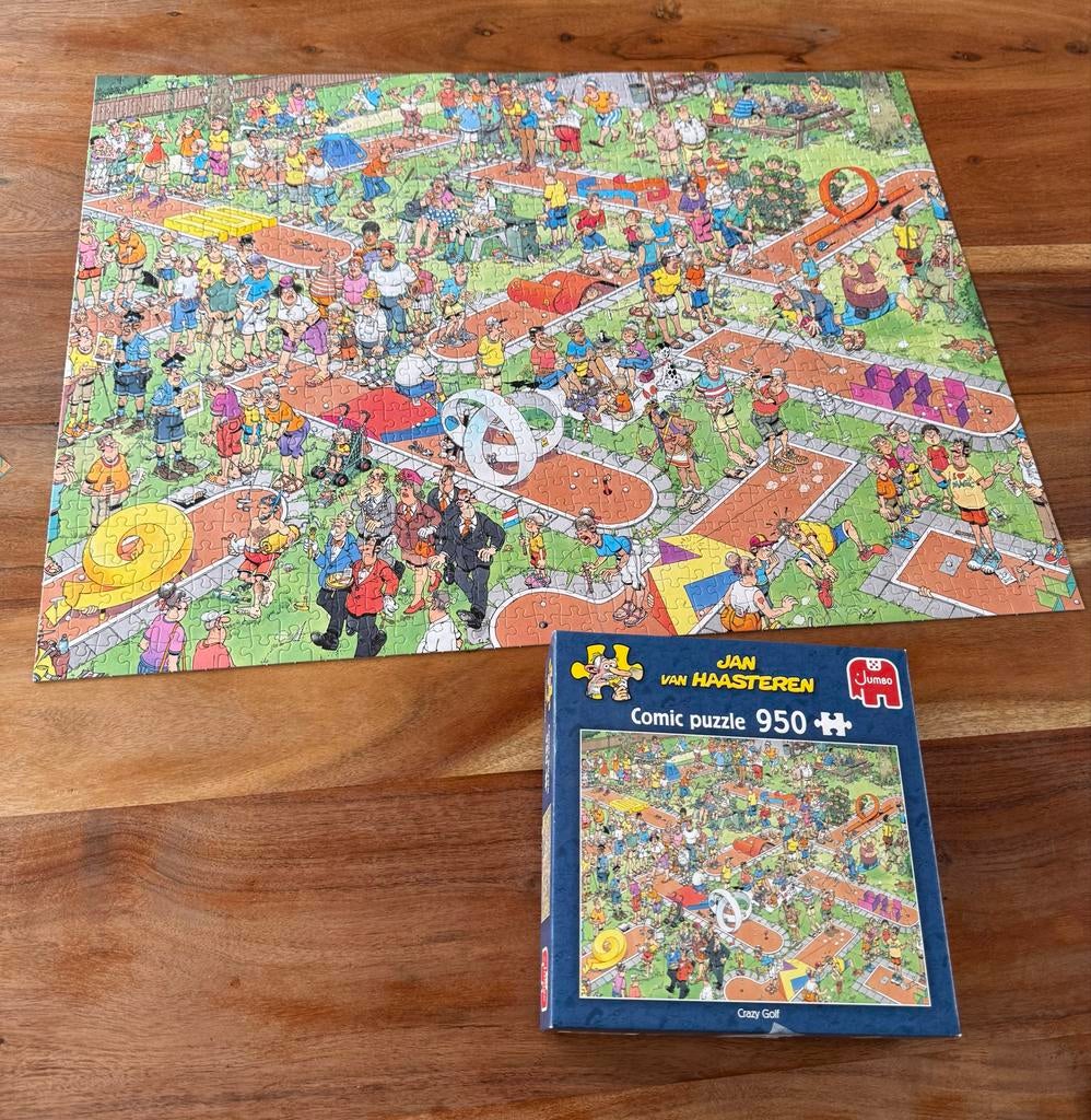 Jan van Haasteren Crazy Golf 950 stukjes legpuzzel, Hobby en Vrije tijd, Denksport en Puzzels, Gebruikt, Legpuzzel, 500 t/m 1500 stukjes
