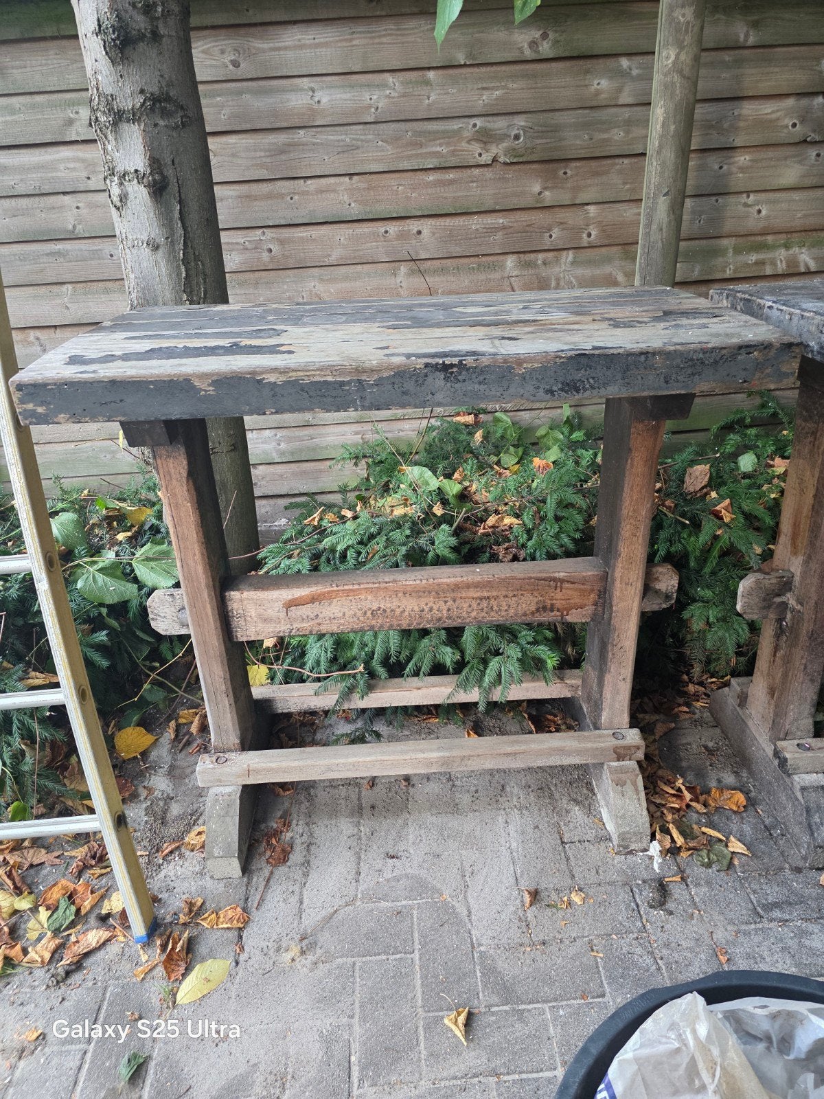 2 Oude cafétafels om op te knappen, Antiek en Kunst, Ophalen