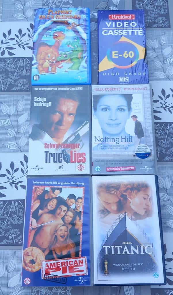 Films op videoband waaronder de Titanic en Notting Hill, Cd's en Dvd's, VHS | Film, Alle leeftijden, Ophalen, Gebruikt
