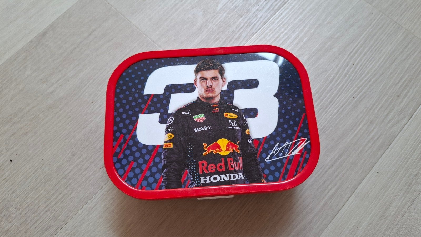 Mepal Broodtrommel Max Verstappen Red Bull Racing, Gebruikt, Verzenden, Kunststof, Meerkleurig