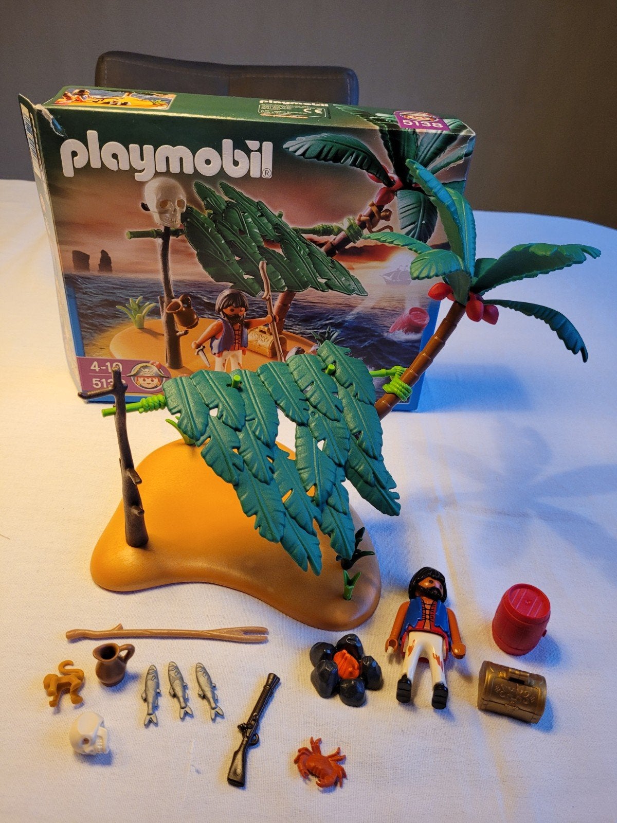 Te koop playmobil schipbreukeling op eiland doos 5138., Ophalen of Verzenden