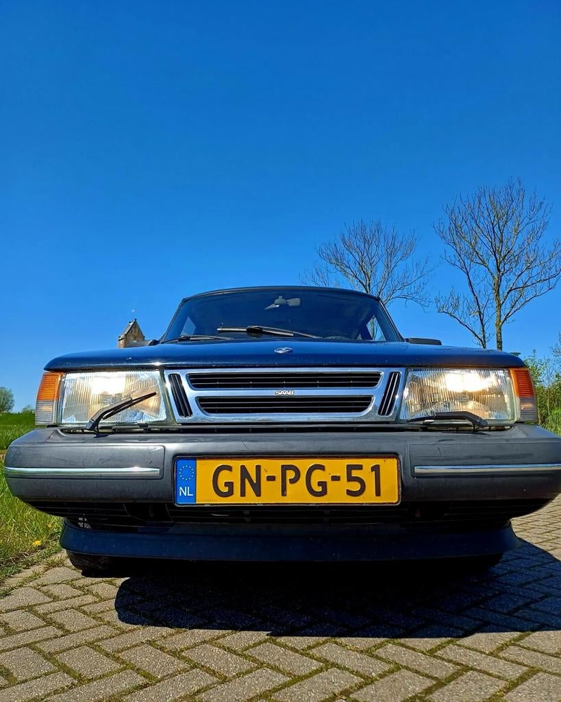 Saab 900 2.0 I 16 HB U9 1993 Blauw, Voorwielaandrijving, 1195 kg, 4 cilinders, Blauw