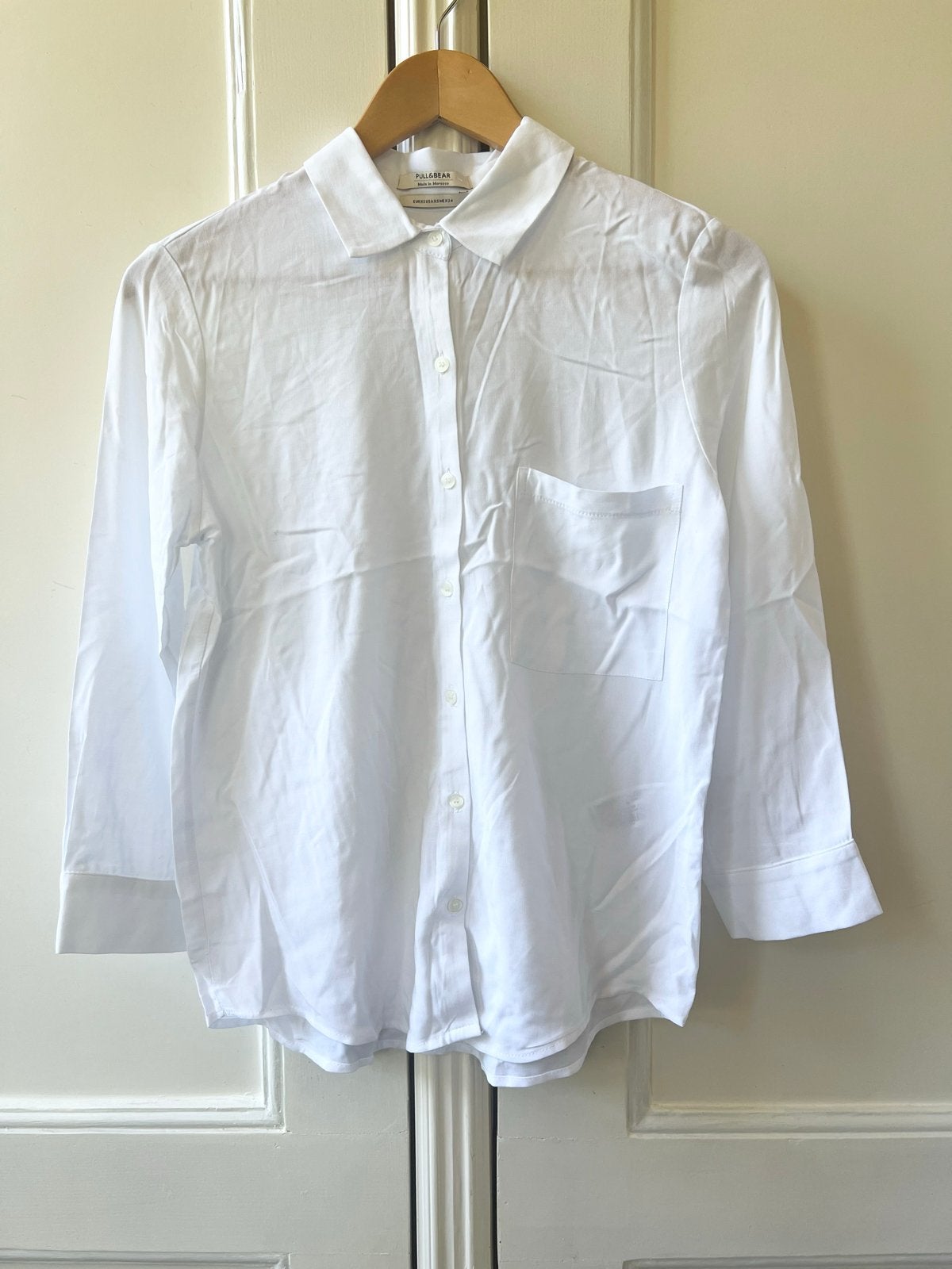 Witte blouse van Pull&Bear - Maat 34 (XS), Ophalen of Verzenden, Nieuw, Maat 34 (XS) of kleiner, Wit