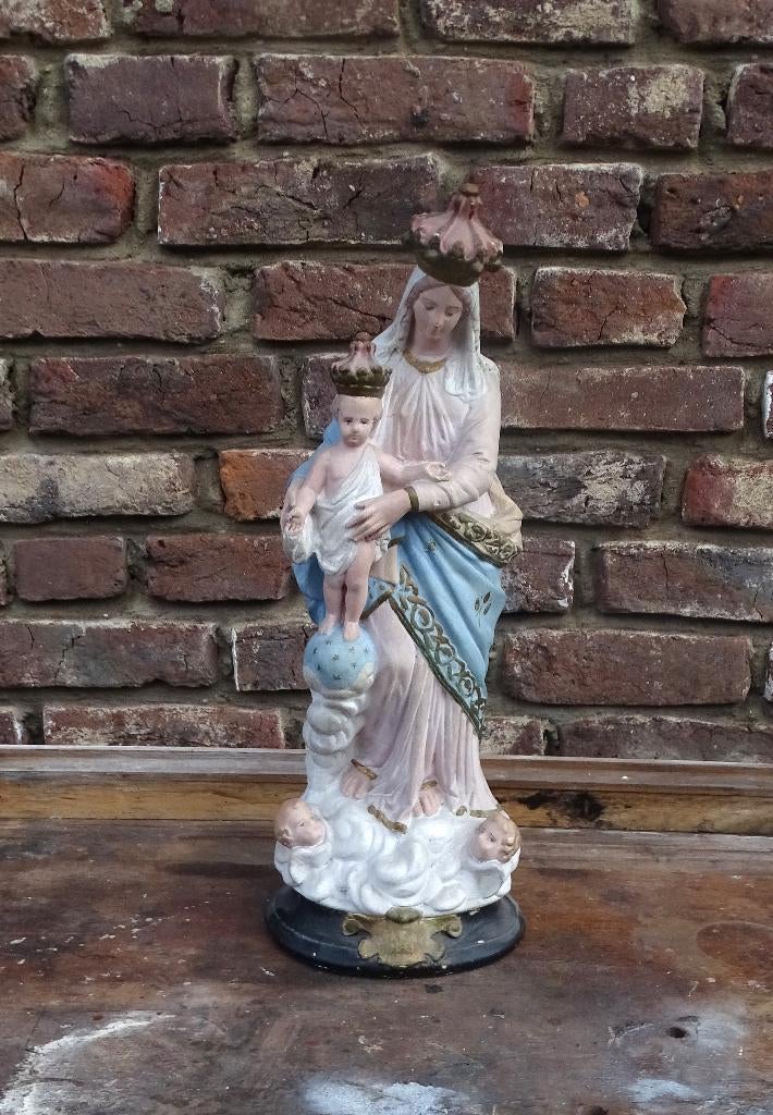 oud gipsen maria beeld, Ophalen