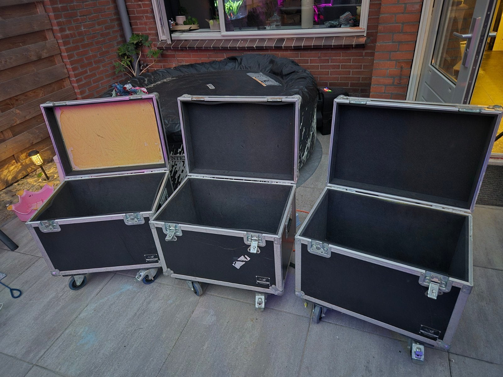 Flightcases (3 stuks), Ophalen of Verzenden, Gebruikt, Overige instrumenten, Flightcase