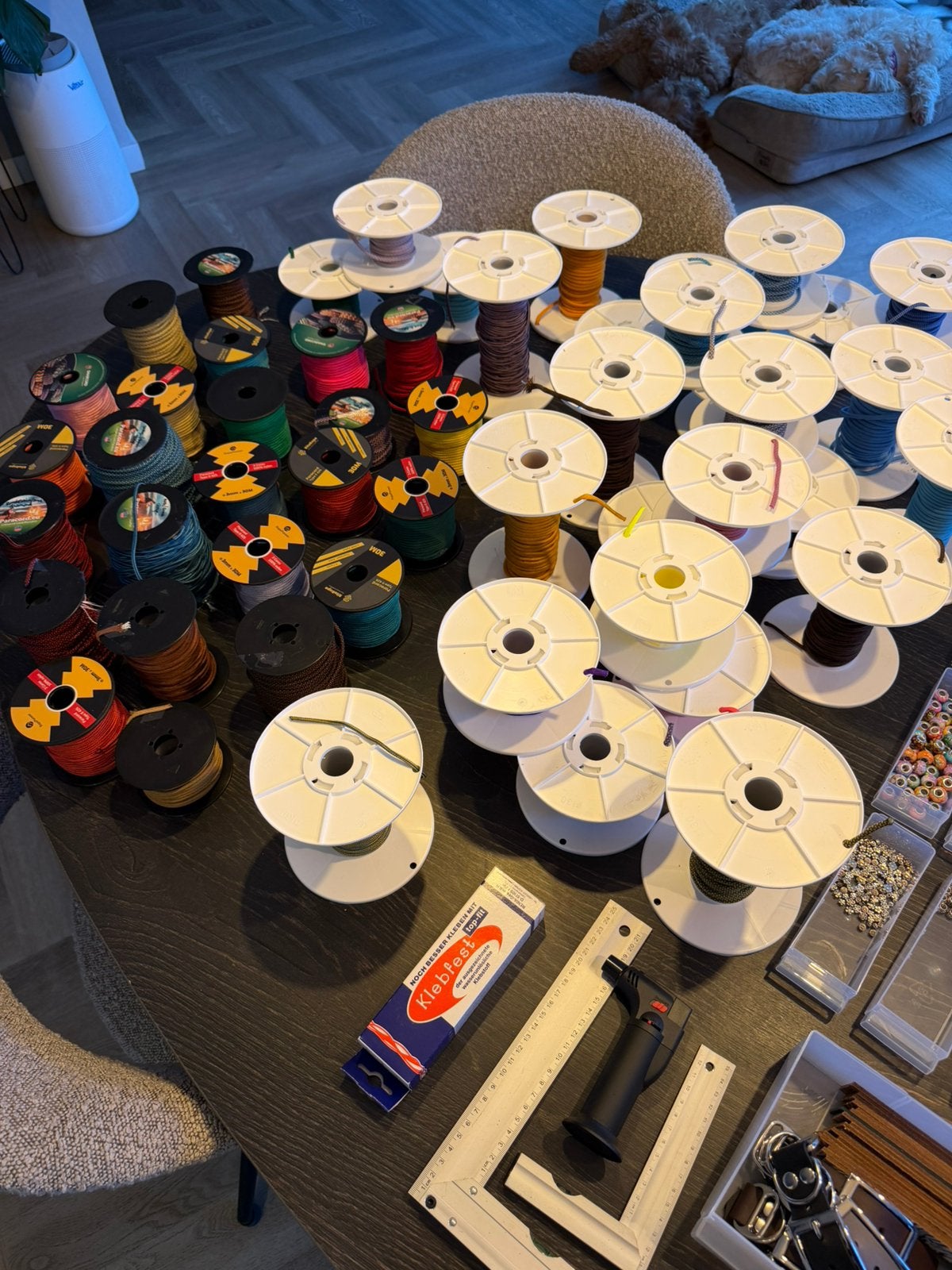 Paracord materialen & accessoires voor hondenhalsbanden, Ophalen of Verzenden, Gebruikt, Draad