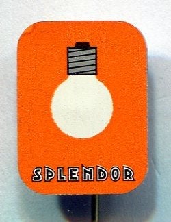 Splendor Gloeilampenfabriek - Nijmegen blik speldje( L_158), Verzamelen, Verzenden, Zo goed als nieuw, Merk, Speldje of Pin