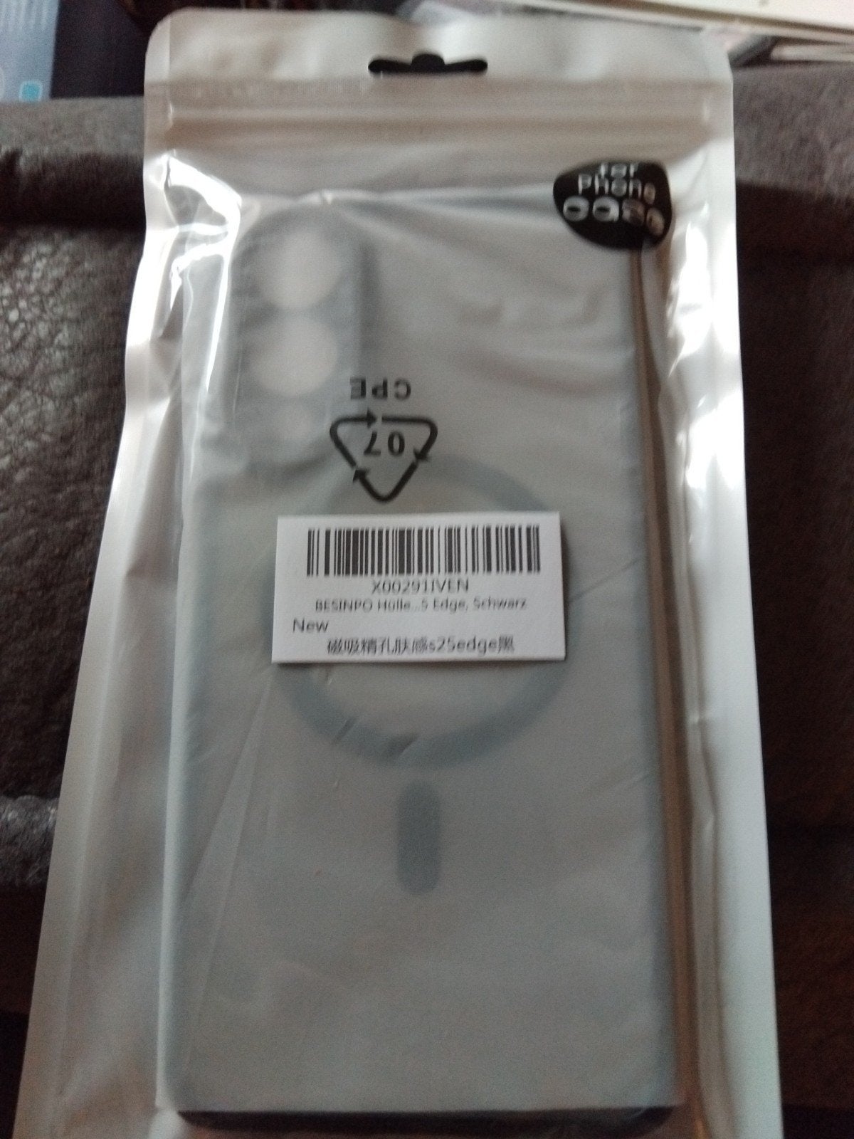 BESINPO Hoesje voor Samsung S25 Edge, Zwart, Nieuw, Ophalen of Verzenden, Nieuw, Bescherming, Samsung
