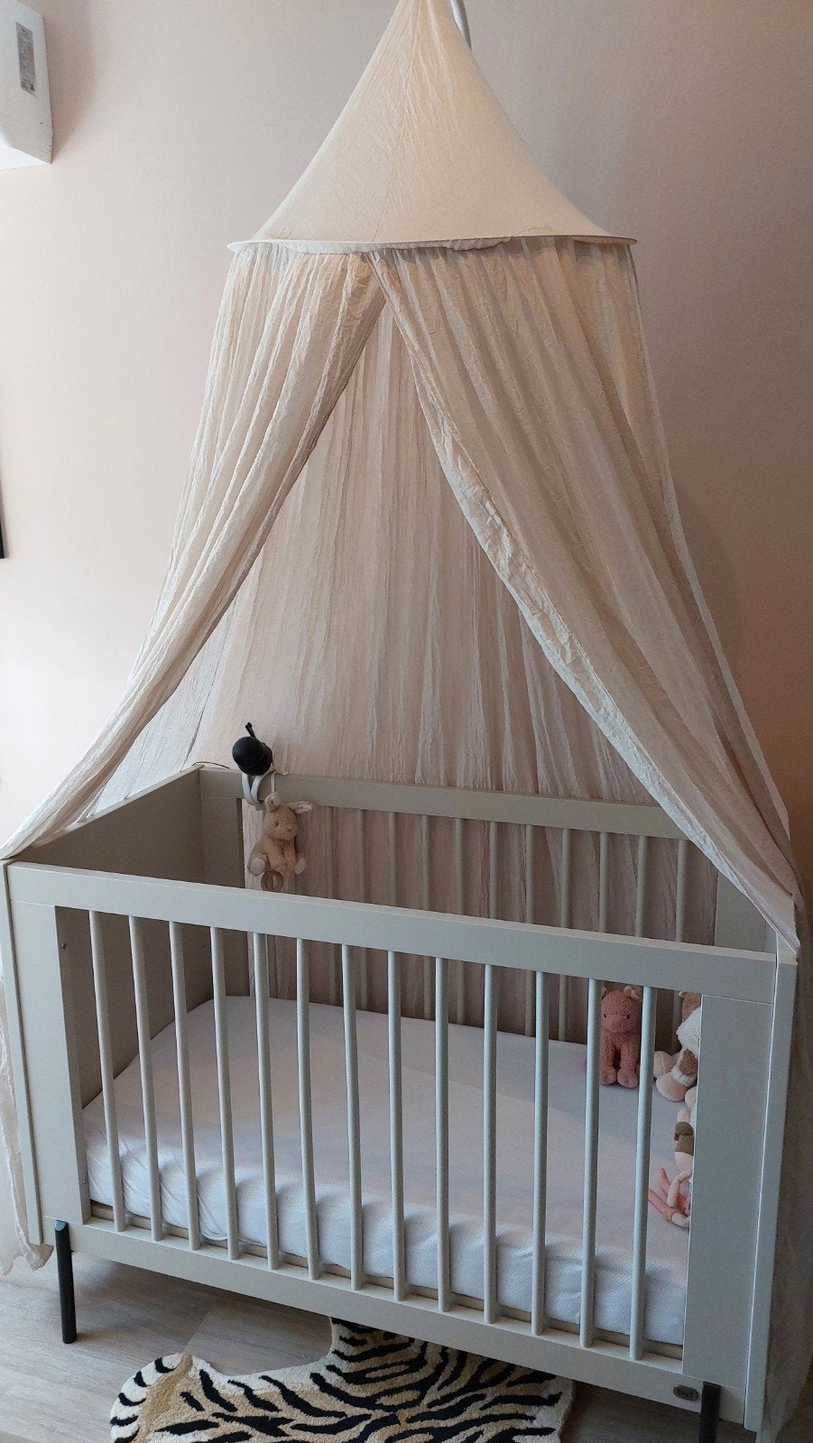 TWF Ledikant 60 x 120 Waves Clay incl. Matras en topper, Kinderen en Baby's, Ophalen, Zo goed als nieuw, Jongetje of Meisje