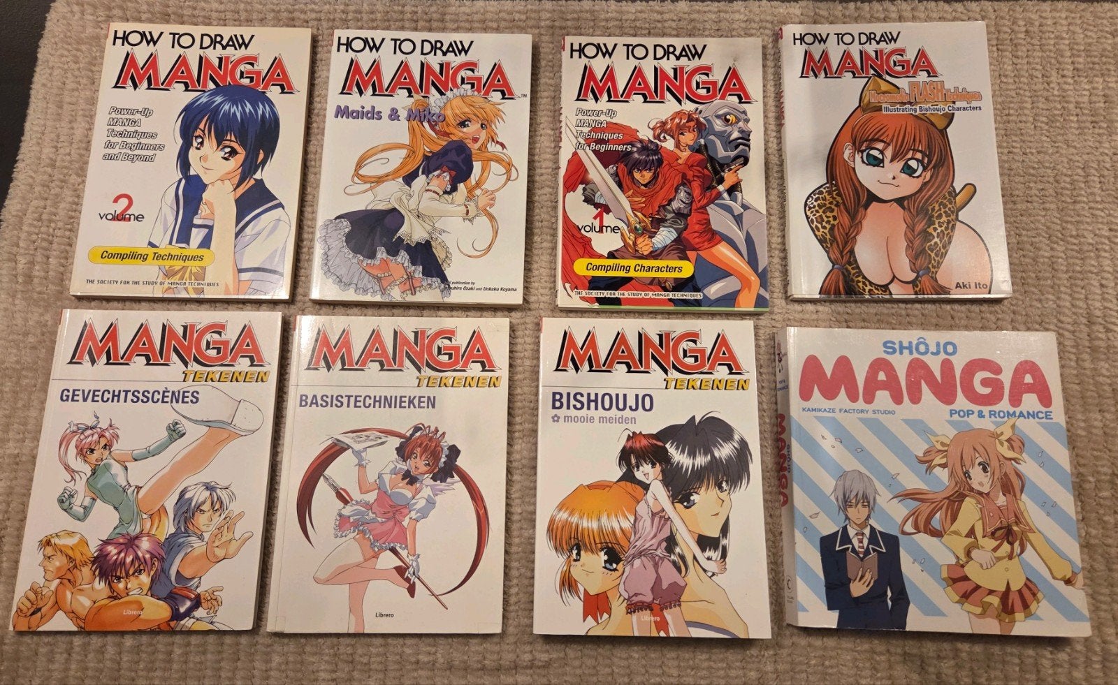 Manga How to Draw / teken boeken - 8 stuks, Verzenden, Zo goed als nieuw