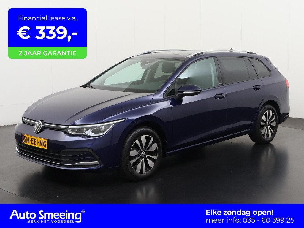 Volkswagen Golf Variant 1.0 eTSI Life DSG | Panoramadak | St, Auto's, Volkswagen, 12 maanden, Stof, Gebruikt, Blauw