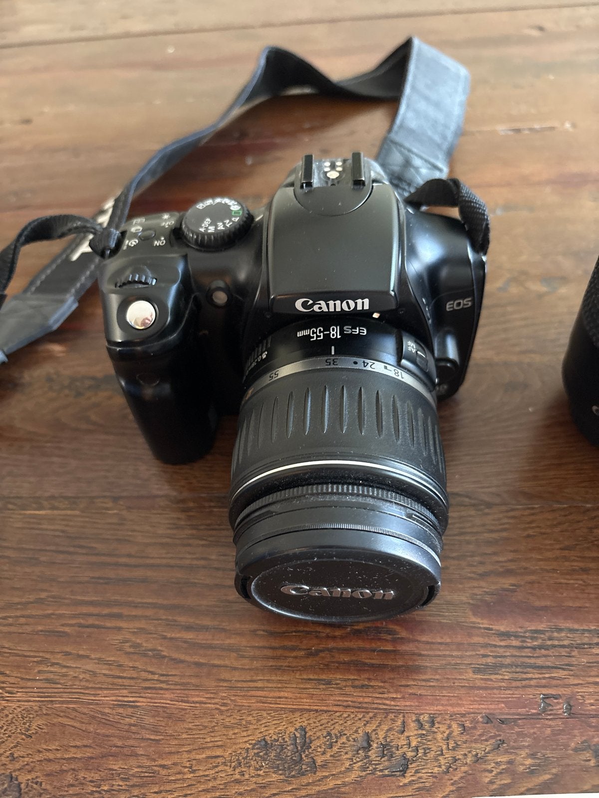 Canon EOS 300D Spiegelreflexcamera met 2 lenzen en accessoir, Audio, Tv en Foto, Fotocamera's Digitaal, Ingebouwde flitser, Gebruikt
