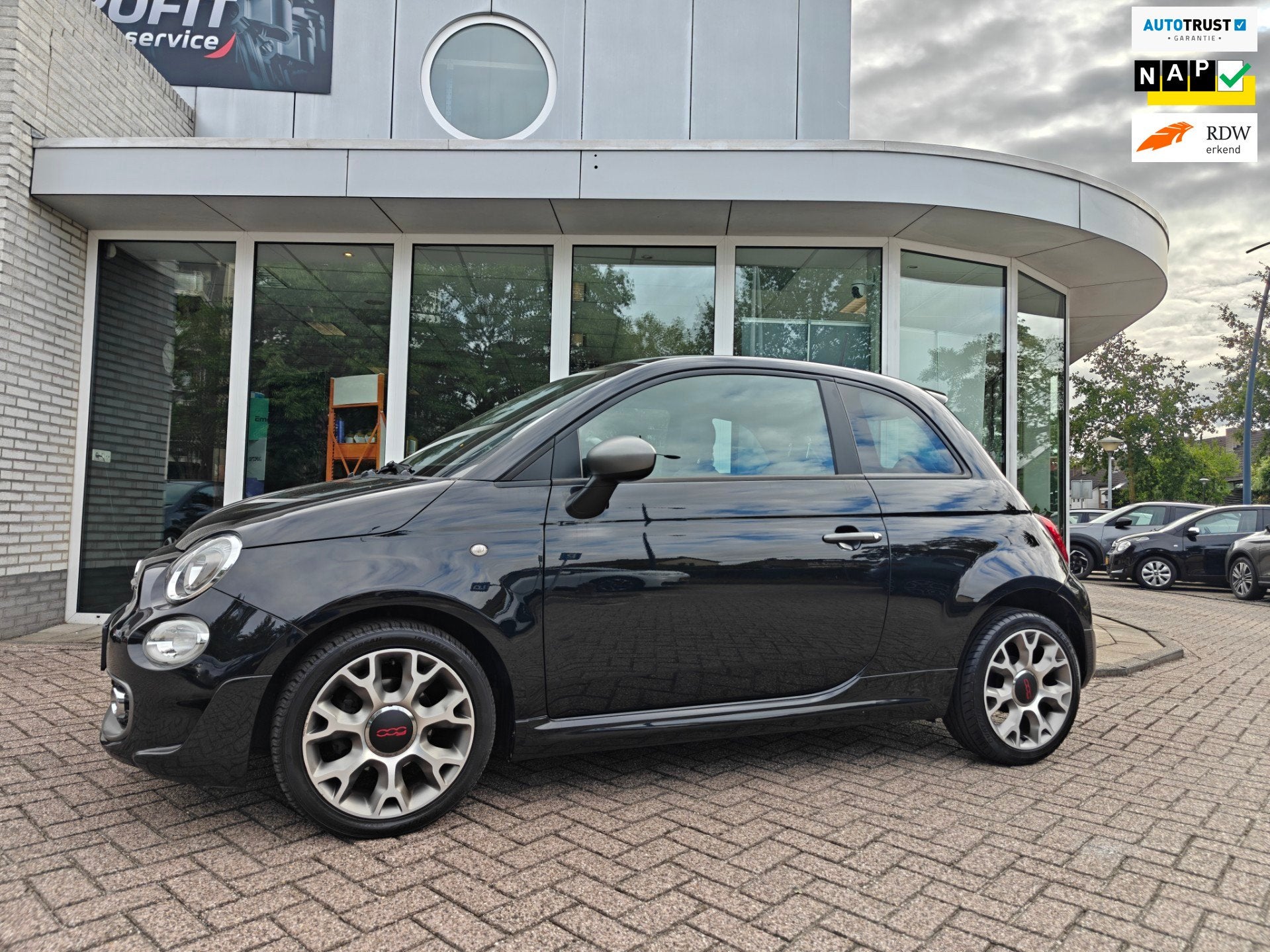 Fiat 500 0.9 TwinAir Turbo 500S / lederen bekleding / Schuif, Auto's, Voorwielaandrijving, Gebruikt, Leder en Stof, Origineel Nederlands
