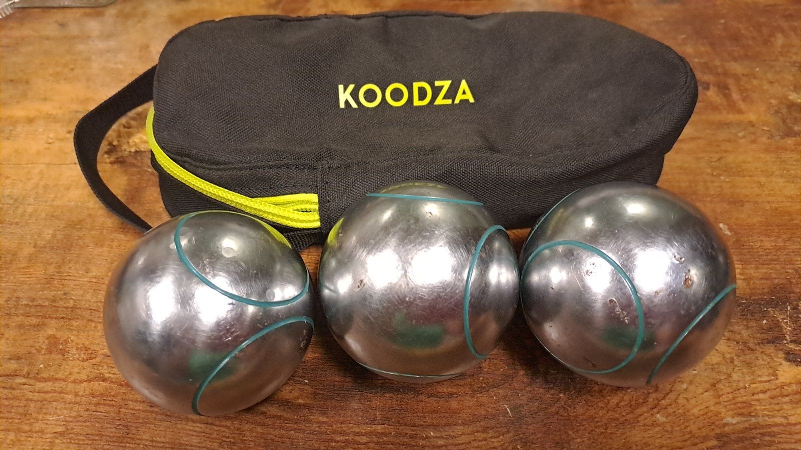 Jeu de boules ballen set met tas - Koodza, Ophalen of Verzenden, Gebruikt