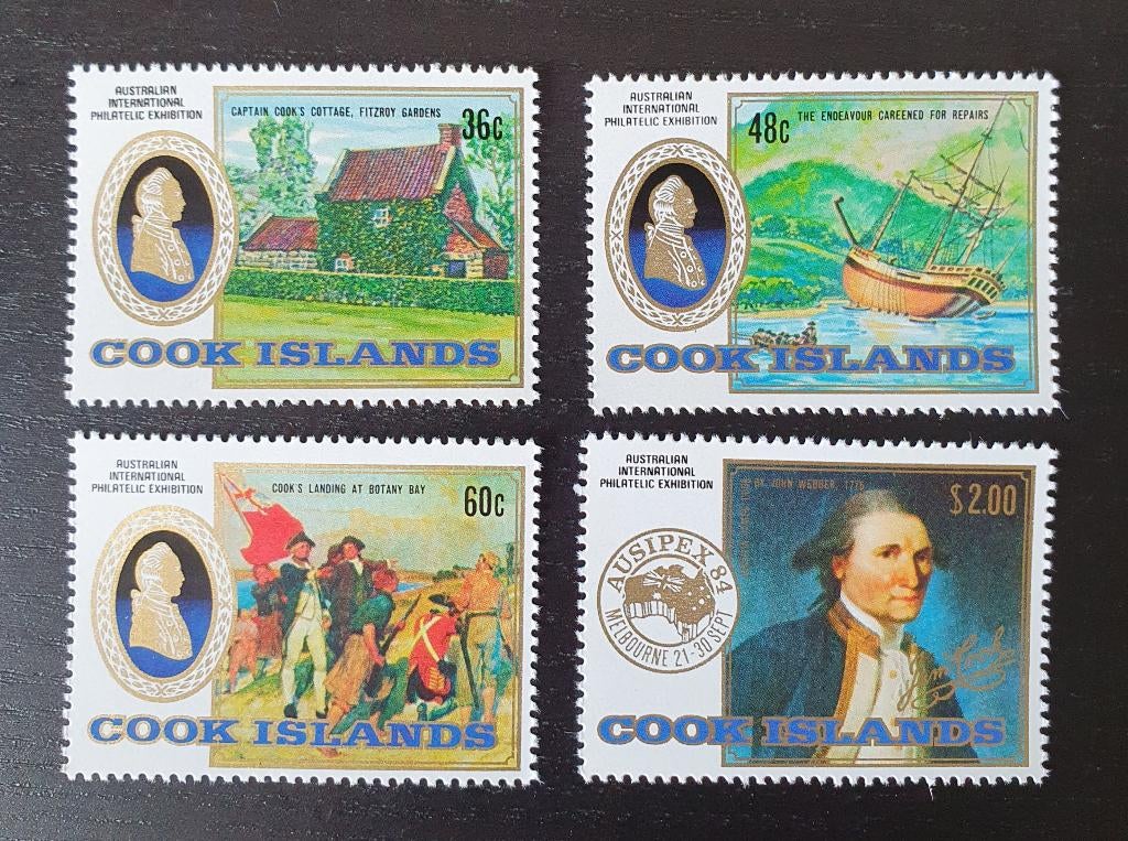 Cook Islands 1984 Captain Cook Michel 1010-1013 postfris, Verzenden, Postfris