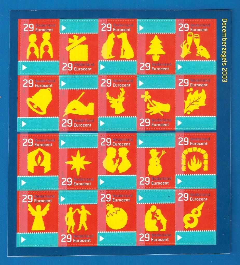 Decemberzegels 2003 - V 2212-2231, Verzenden, Na 1940, Postfris