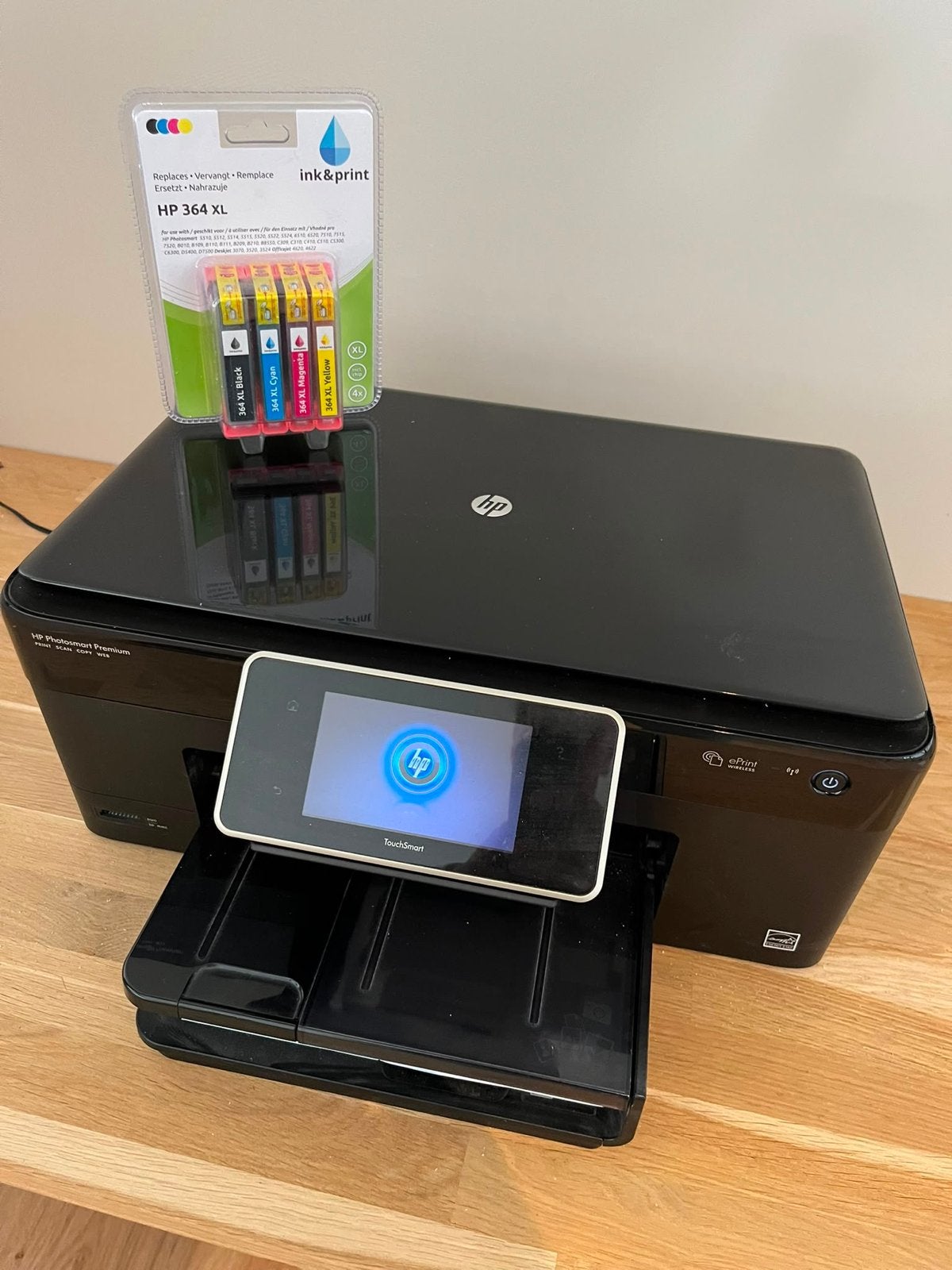 HP Photosmart Premium All-in-One Printer met nieuwe inkt, Gebruikt, Verzenden, Inkjetprinter, All-in-one