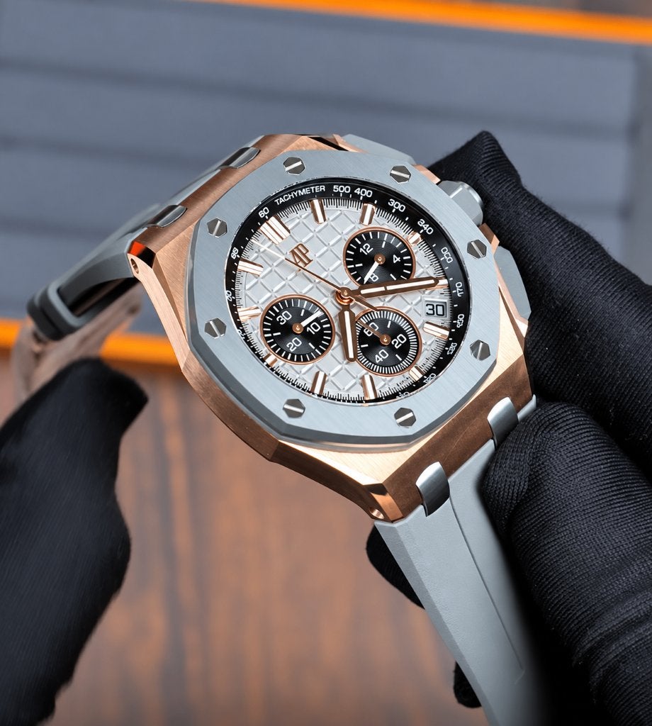 AP Royal Oak Offshore 43mm 26420OI, Sieraden, Tassen en Uiterlijk, Polshorloge, Overige materialen, Nieuw, Goud