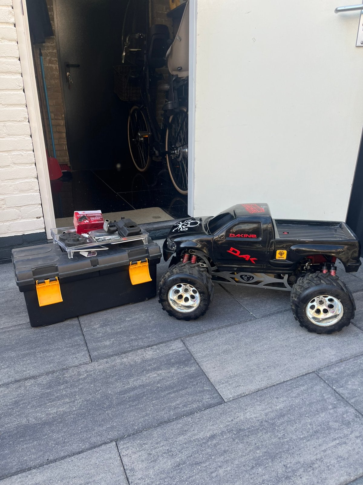 FG MONSTERTRUCK 26cc, Hobby en Vrije tijd, Benzine, Gebruikt, Auto offroad, Ophalen of Verzenden