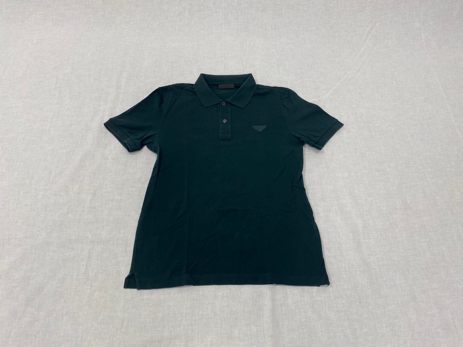 Prada Polo Cotton Black Size S, Kleding | Heren, Verzenden, ., Zwart, Zo goed als nieuw
