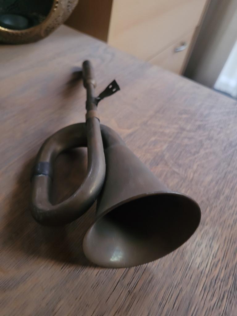 Antieke messing oldtimer claxon / autotoeter – lang model, Ophalen of Verzenden, Nieuw