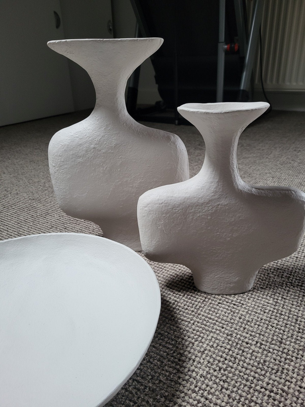 By Boo  set vazen en schaal NIEUW, Ophalen of Verzenden, Nieuw, Wit, Natuurlijk materiaal