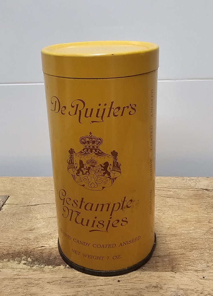 OUD BROCANT "DE RUIJTER'S" BLIK - GESTAMPTE MUISJES, Ophalen of Verzenden, Gebruikt, Overige, Overige merken