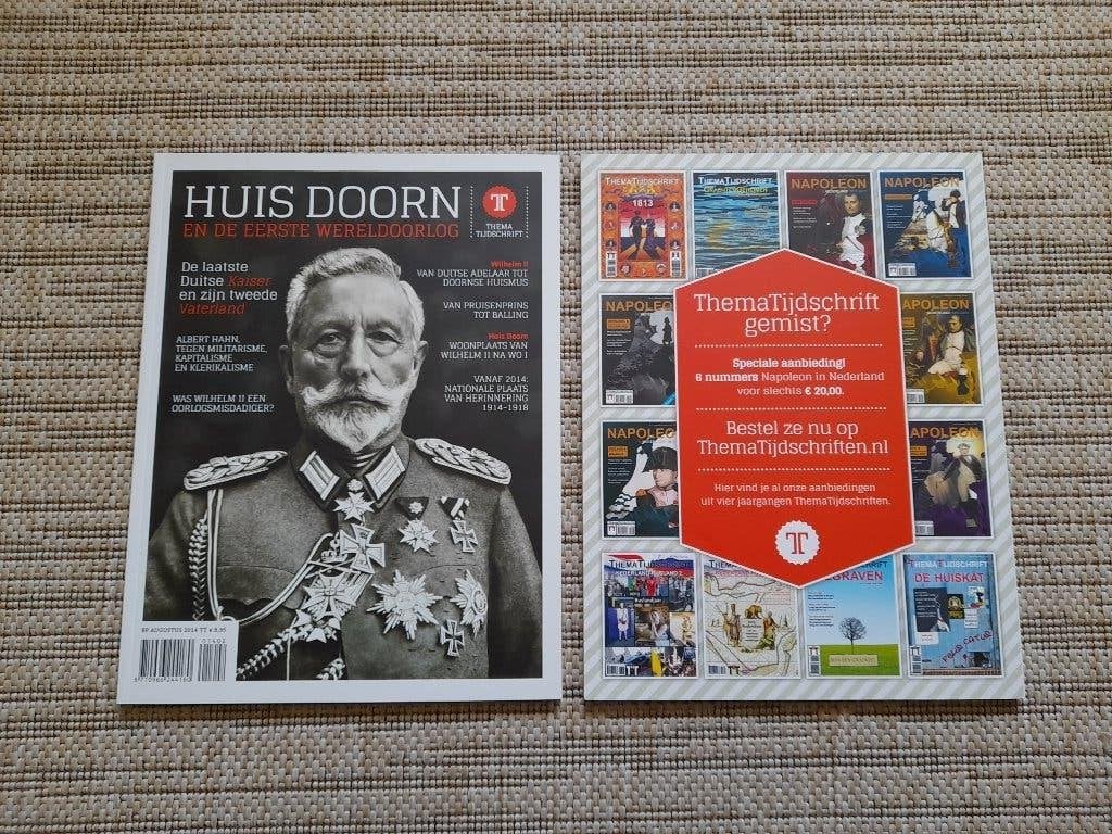 Thematijdschrift - Huis Doorn en de Eerste Wereldoorlog, Ophalen, Zo goed als nieuw, Voor 1940, Overige onderwerpen