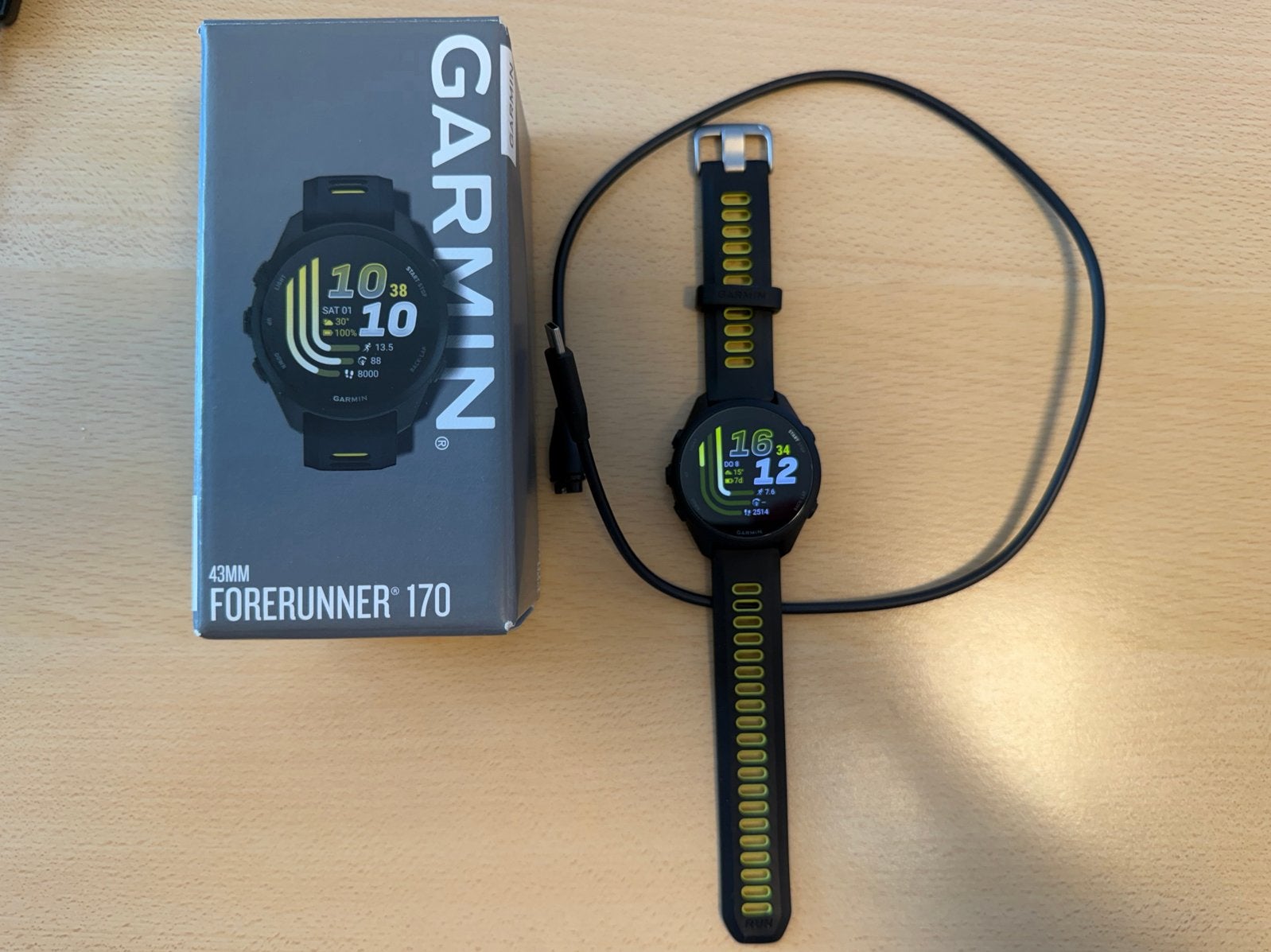 Garmin Forerunner 170 - Zo goed als nieuw met aankoopbewijs, Ophalen of Verzenden, Zo goed als nieuw, Zwart, Android