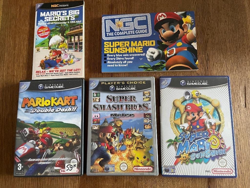 Super Mario GameCube Games Bundel, Spelcomputers en Games, Games | Nintendo GameCube, Zo goed als nieuw, Avontuur en Actie, 3 spelers of meer