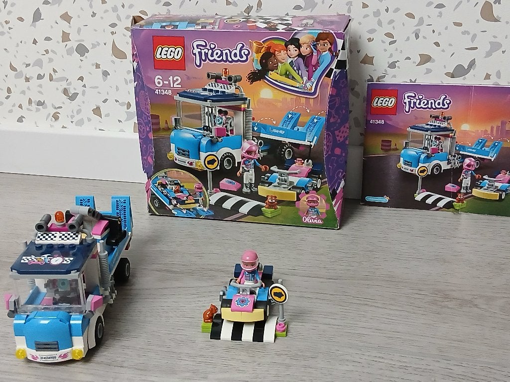 Lego Friends, 41348 Kart Onderhoud- en Raparatietruck, Lego, Friends, Ophalen of Verzenden, Zo goed als nieuw