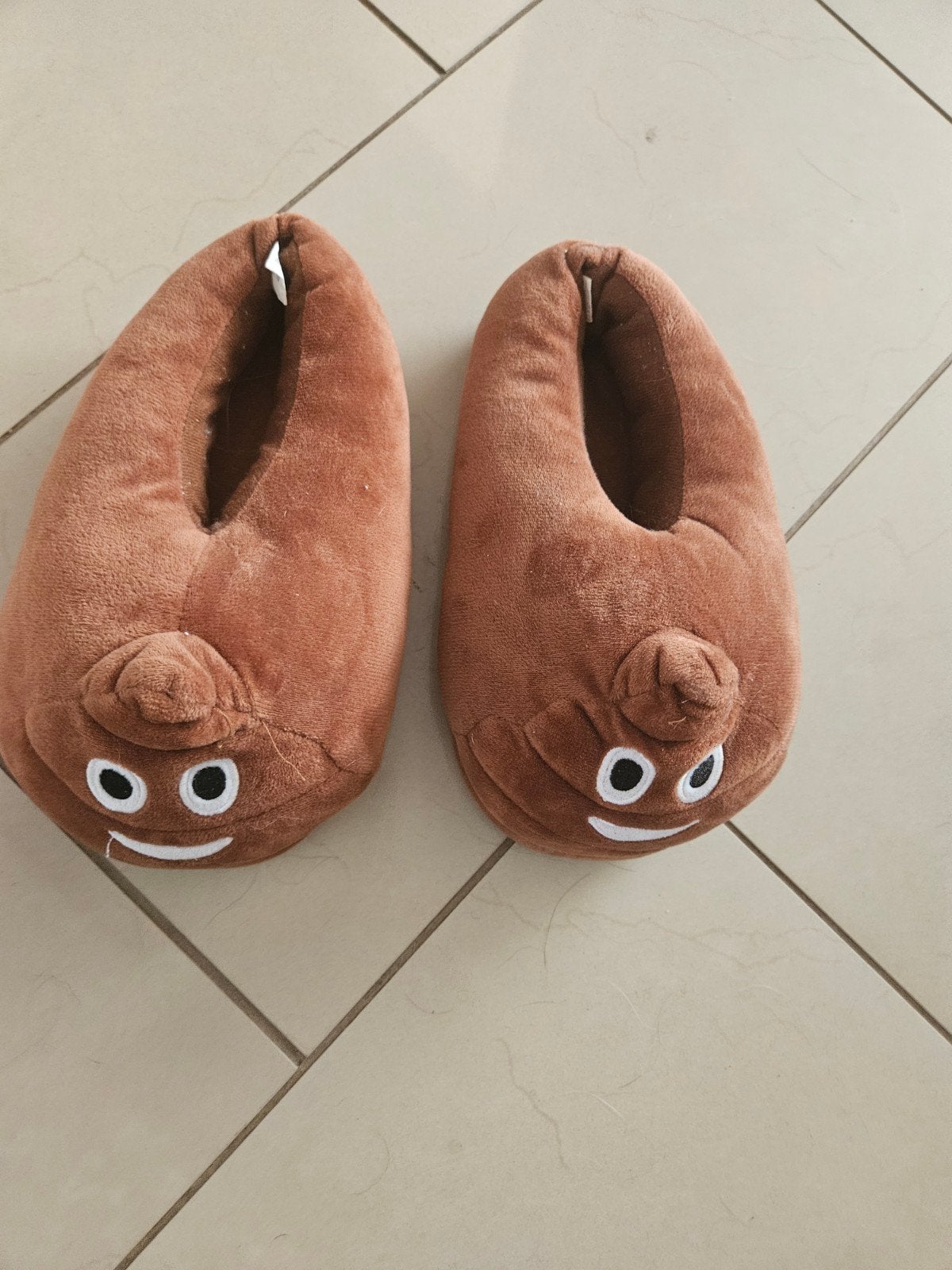 Grappige Poep Emoji Pantoffels - Bruin, Kleding | Dames, Schoenen, Ophalen, Bruin, Pantoffels of Sloffen, Onbekend
