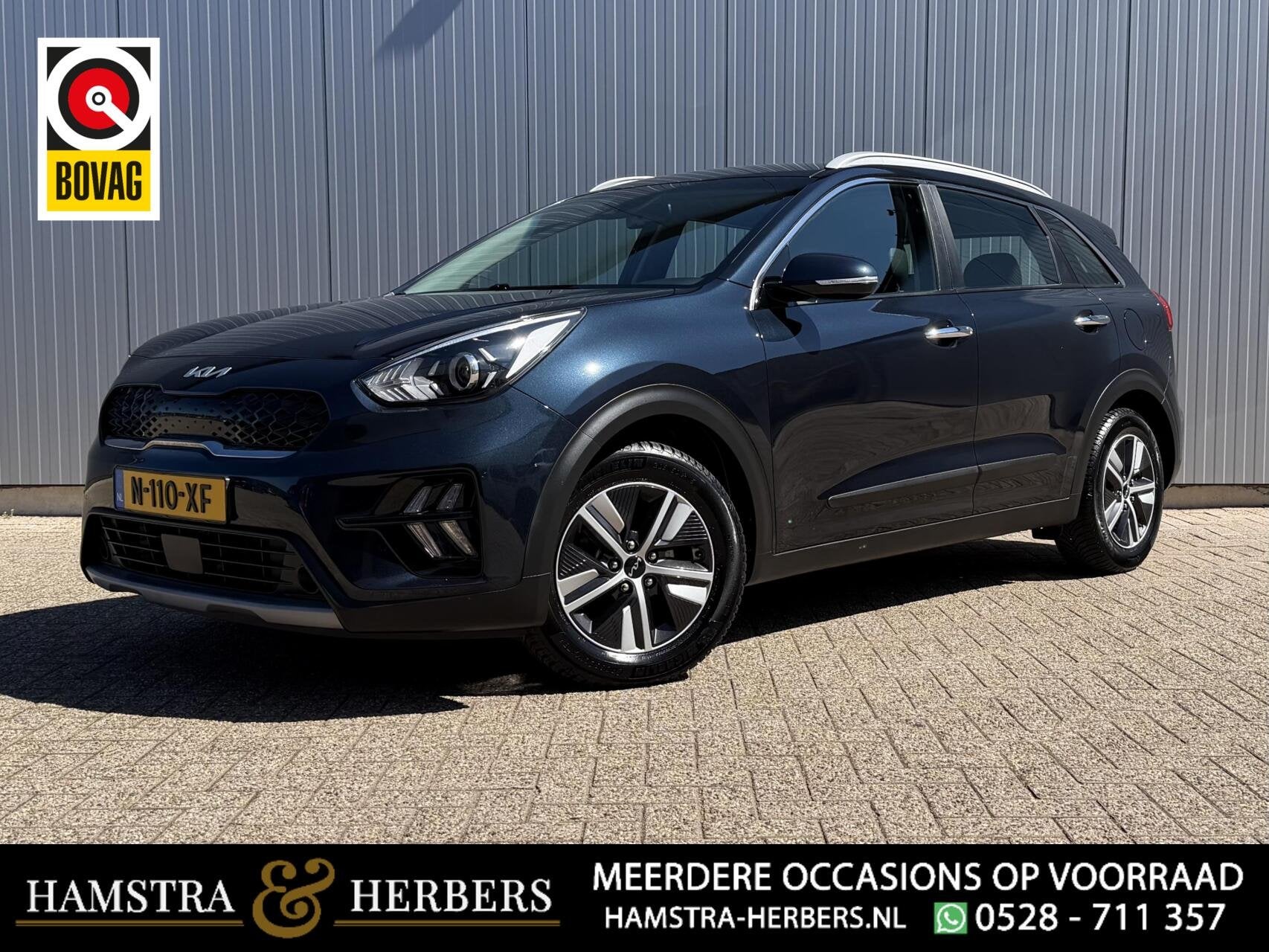 Kia Niro 1.6 GDi Hybrid DynamicLine blauw automaat, Auto's, Gebruikt, Euro 6, Blauw, Origineel Nederlands