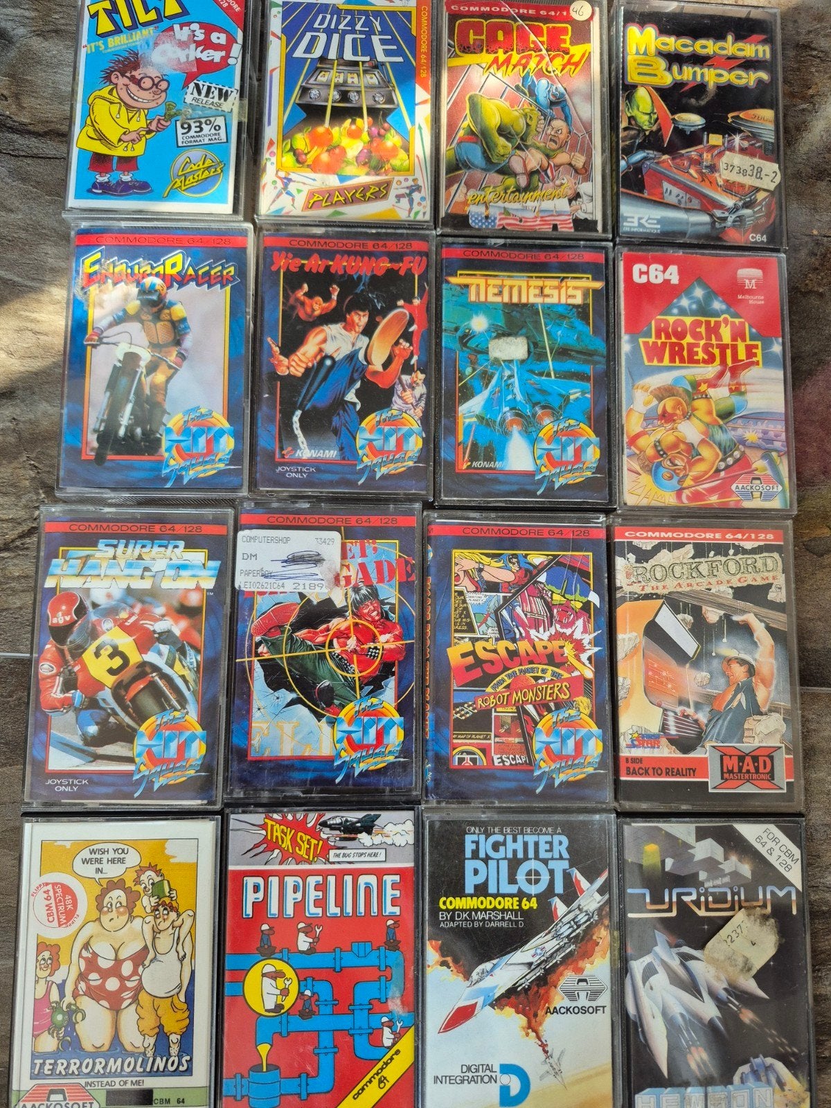 Vintage Commodore 64/128 Spellen Collectie - Cassettes, Gebruikt, Overige genres, 1 speler, Eén computer