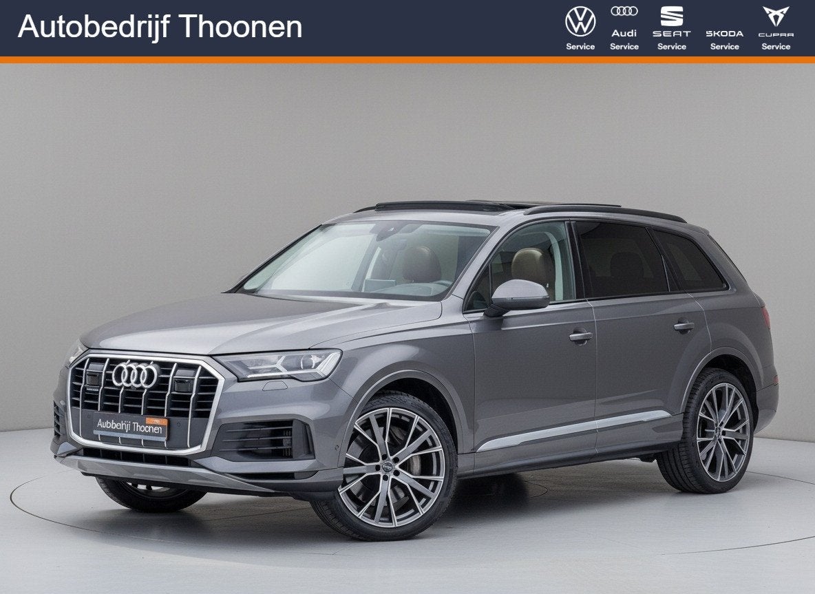 Audi Q7 55 TFSI e quattro Pro Line PHEV | 22" | softclose |, Auto's, Gebruikt, Euro 6, Leder, Bedrijf