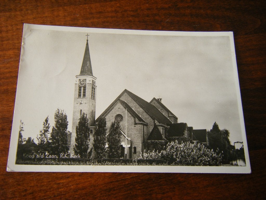 R41 - Koog a/d Zaan - RK Kerk - 1952 - Mooi/Oud, Ophalen of Verzenden, 1940 tot 1960, Noord-Holland