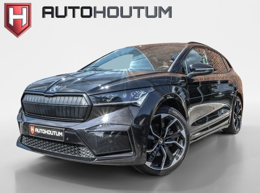 Skoda Enyaq iV 60 Sportline | SOH 93% | Trekhaak | Achteruit, Automaat, 390 km, Gebruikt, Zwart