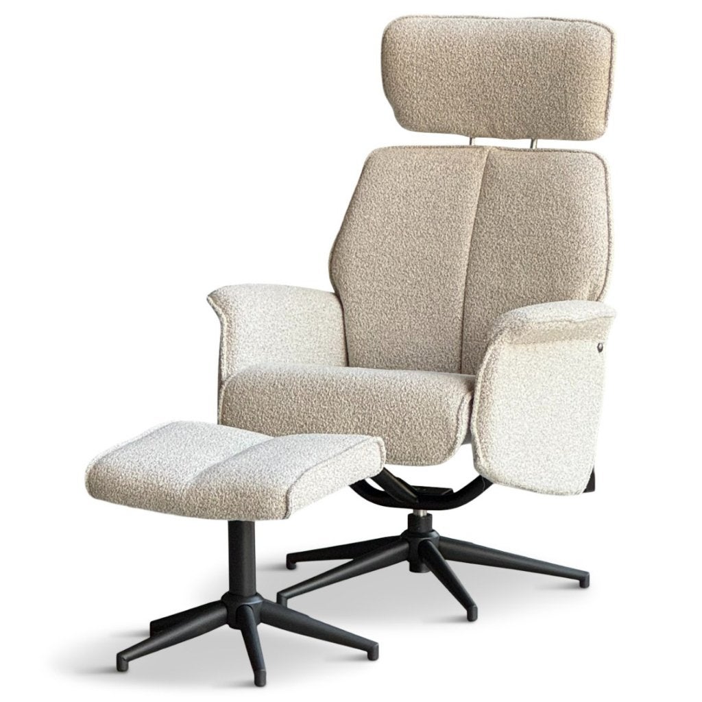 Relaxfauteuil Beaumont inclusief Voetenbak, Huis en Inrichting, Nieuw, 75 tot 100 cm, Ophalen of Verzenden, Stof