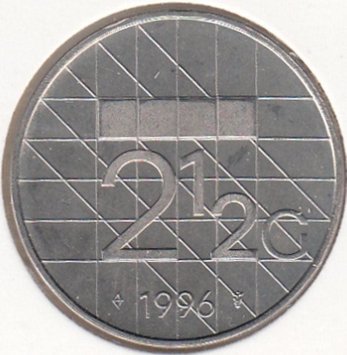 Nederland Rijksdaalder 1996 Beatrix UNC in munthouder, Ophalen of Verzenden, Koningin Beatrix, 2½ gulden, Losse munt