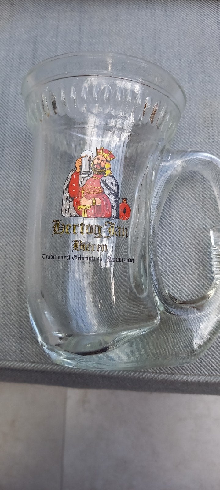 Hertog Jan Bierglas - Uniek Hoornvormig Design, Ophalen of Verzenden