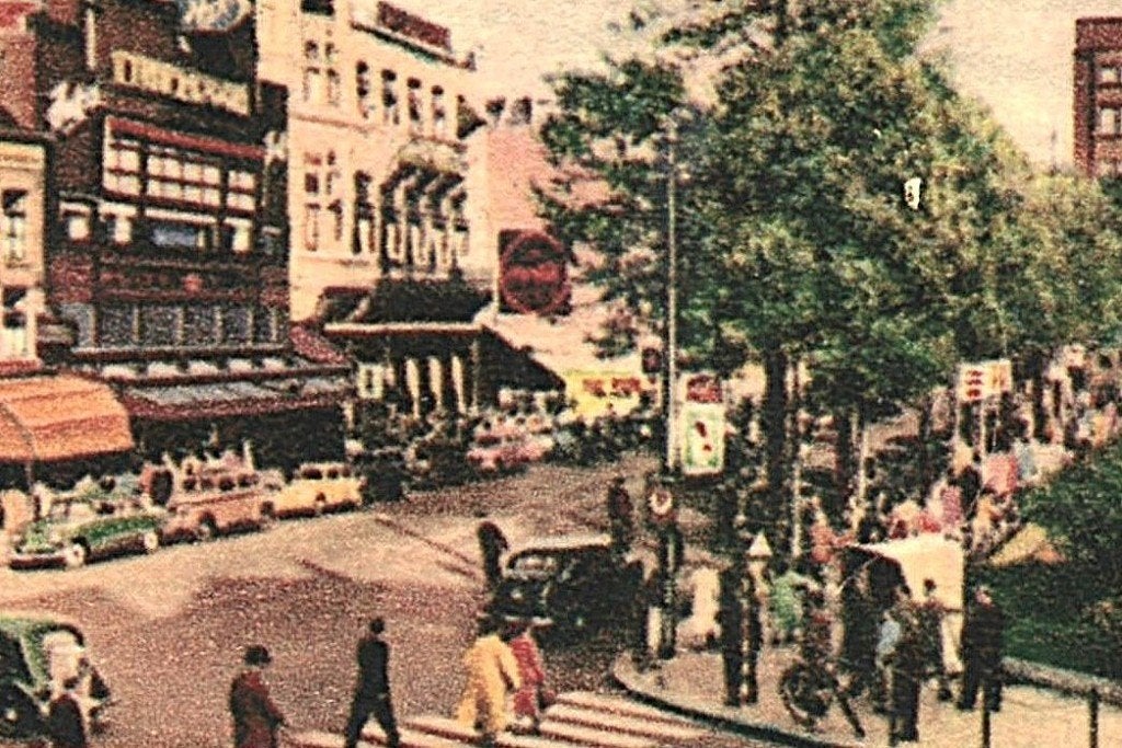 939770 Amsterdam NH 1954 Gelopen met postzegel, Verzamelen, Ophalen of Verzenden, 1940 tot 1960, Gelopen, Noord-Holland