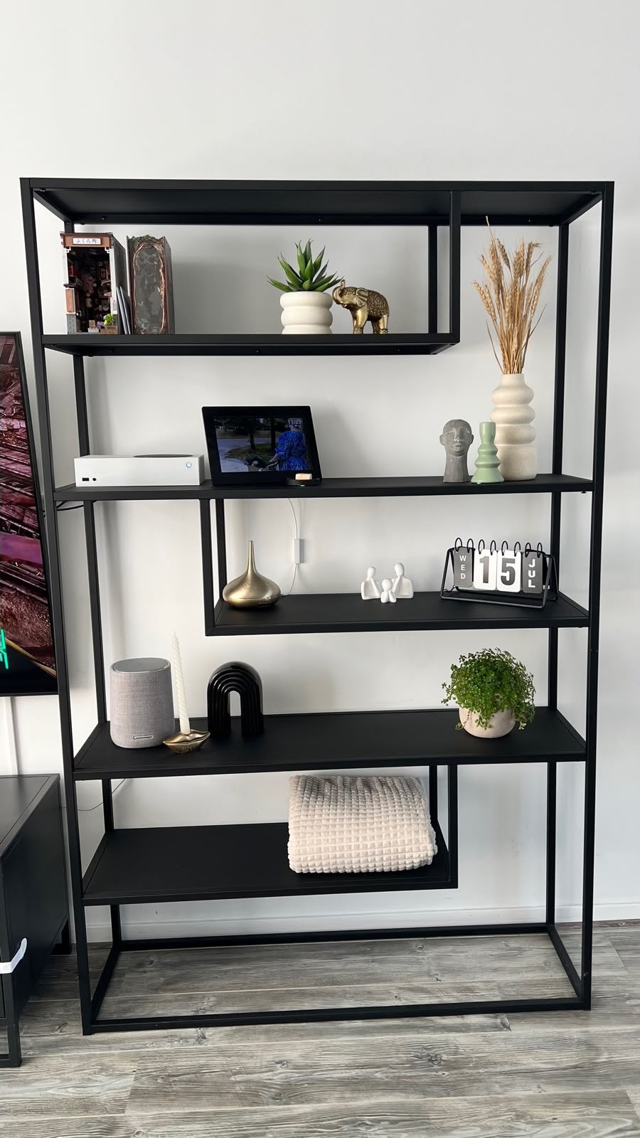 Metalen kast van WOOOD, Huis en Inrichting, Kasten | Wandmeubels, Ophalen, Zo goed als nieuw, 25 tot 50 cm, Minder dan 150 cm